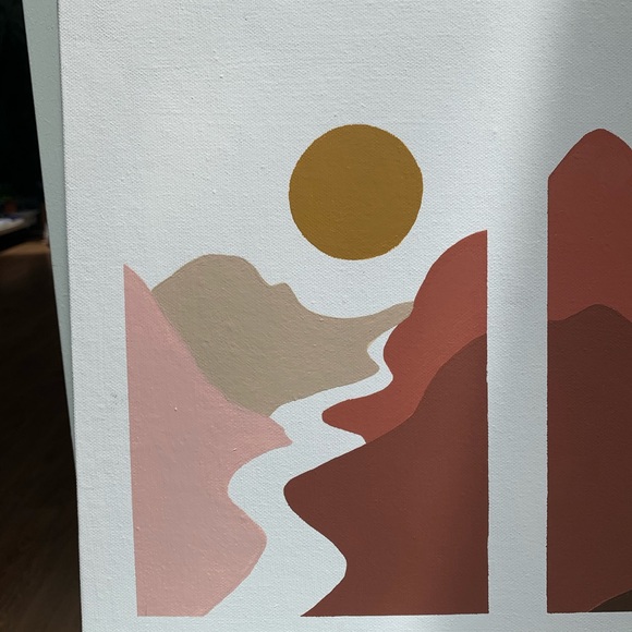 5SOS Inspired “Red Desert” Acrylic Painting 11x14 - Picture 2 of 4